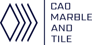 Cao Marble and Tile Logo Blue
